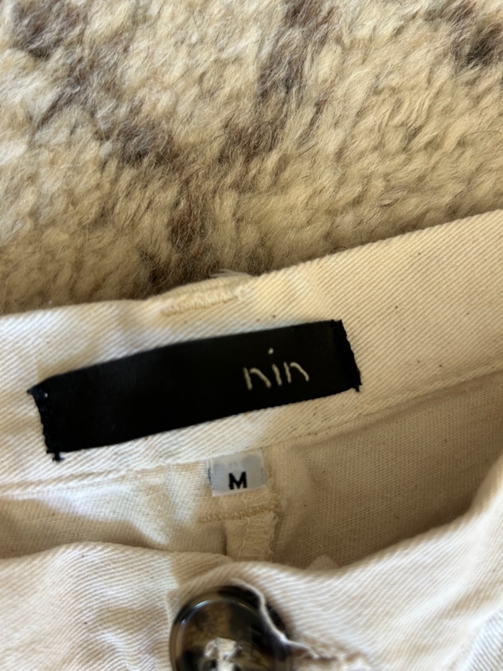 Women’s Casual Wide-Leg Pants in Off-White - Picture 2 of 4